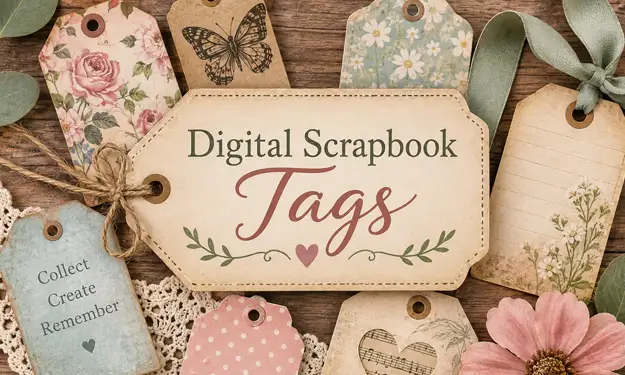 Sample Image of the Scrapbook Tags