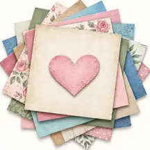Stack of Scrapbook Papers
