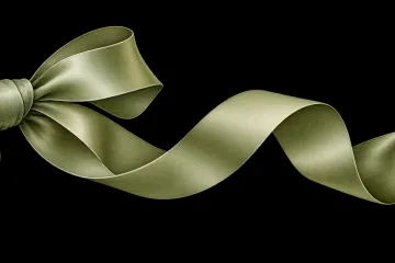 Sage Green Transparent Satin Ribbon