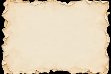 Transparent Cream Paper with Ripped Torn Edges