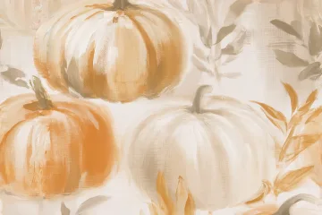 Boutique Scrapbook Papers: Soft Cream and Orange Pumpkin Scrapbook Paper