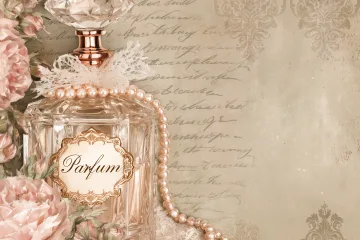 Boutique Scrapbook Paper Vintage & Shabby Chic Perfume Bottles