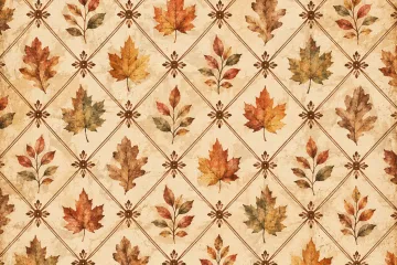 Fall, Autumn, or Halloween Seasonal Digital Craft Paper