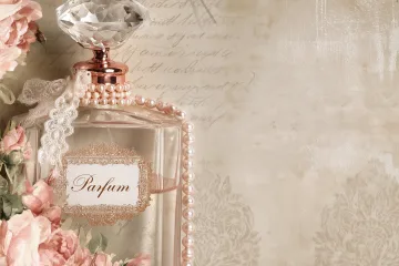 Boutique Scrapbook Paper Vintage & Shabby Chic Perfume Bottles